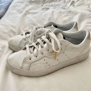 White Adidas Lifestyle Sneakers